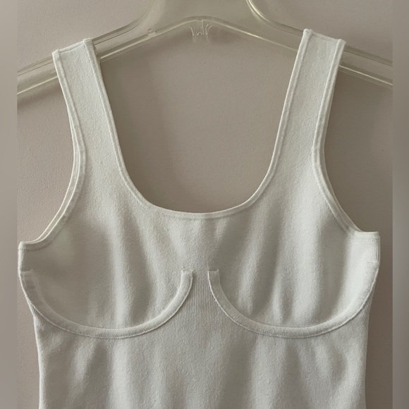 Good American Bodycon Underwire White Bustier Mini Dress Size 3/Large - Picture 4 of 10